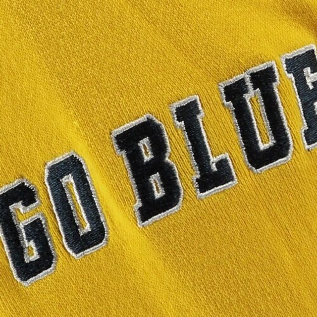 Sweat à capuche gros logo Michigan Wolverines pour jeunes Stadium Athletic jaune