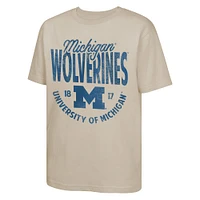 Youth Tan Michigan Wolverines News Flash T-Shirt