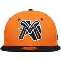 Men's New Era Orange Midland Rockhounds Authentic Collection Road 59FIFTY Fitted Hat