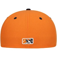 Men's New Era Orange Midland Rockhounds Authentic Collection Road 59FIFTY Fitted Hat
