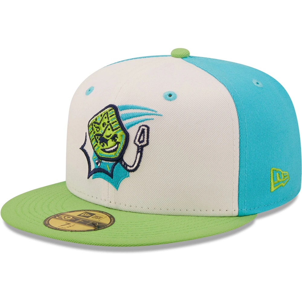 Casquette ajustée 59FIFTY Matamoscas De Midessa Copa La Diversion New Era pour homme, blanc/vert