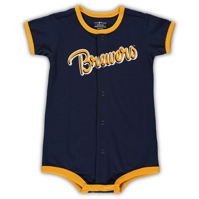 Barboteuse Power Hitter Milwaukee Brewers bleu marine pour bébé