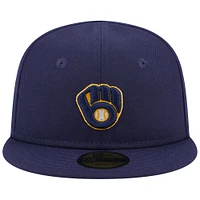 Infant New Era Navy Milwaukee Brewers My First 59FIFTY Fitted Hat