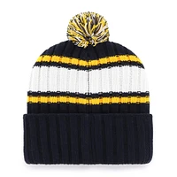 Men's '47  Navy Milwaukee Brewers Plateau Cuffed Knit Hat with Pom