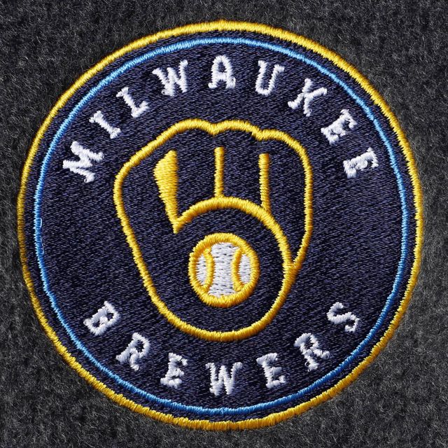 Blouson Flanker Columbia Charcoal Milwaukee Brewers pour homme