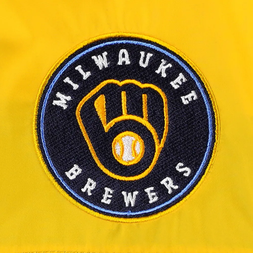 Men's Columbia Navy Milwaukee Brewers Flash Forward Challenger Omni-Shade Full-Zip Windbreaker