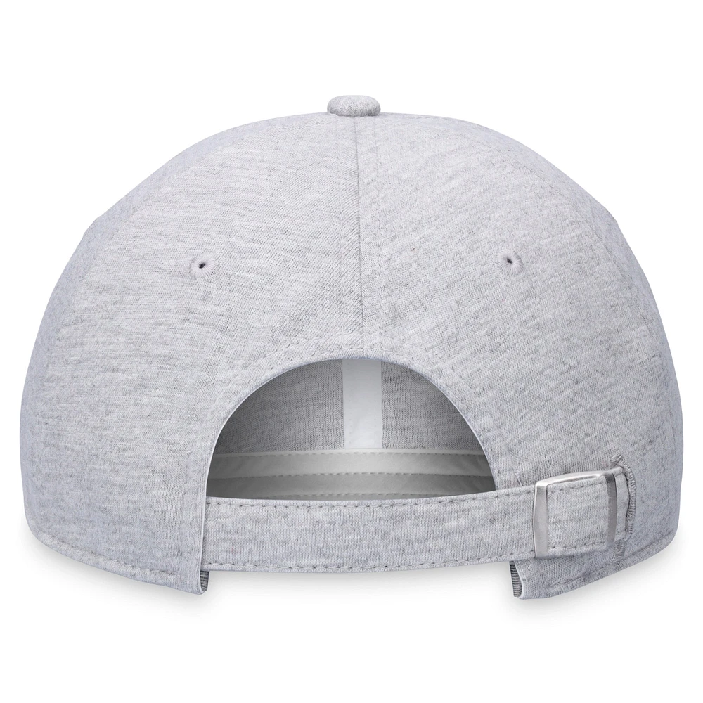 Men's Fanatics Gray Milwaukee Brewers Logo Adjustable Hat