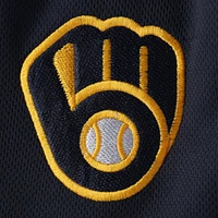 Men's Fanatics Navy Milwaukee Brewers Big & Tall Mesh Shorts