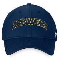 Men's Fanatics Navy Milwaukee Brewers Core Flex Hat