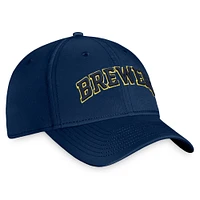Men's Fanatics Navy Milwaukee Brewers Core Flex Hat