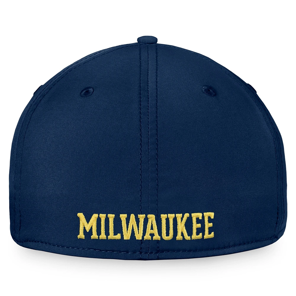 Men's Fanatics Navy Milwaukee Brewers Core Flex Hat