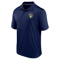 Men's Fanatics Navy Milwaukee Brewers Hands Down Polo