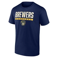 Men's Fanatics Navy Milwaukee Brewers Power Hit T-Shirt