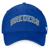 Men's Fanatics Royal Milwaukee Brewers Cooperstown Core Flex Hat