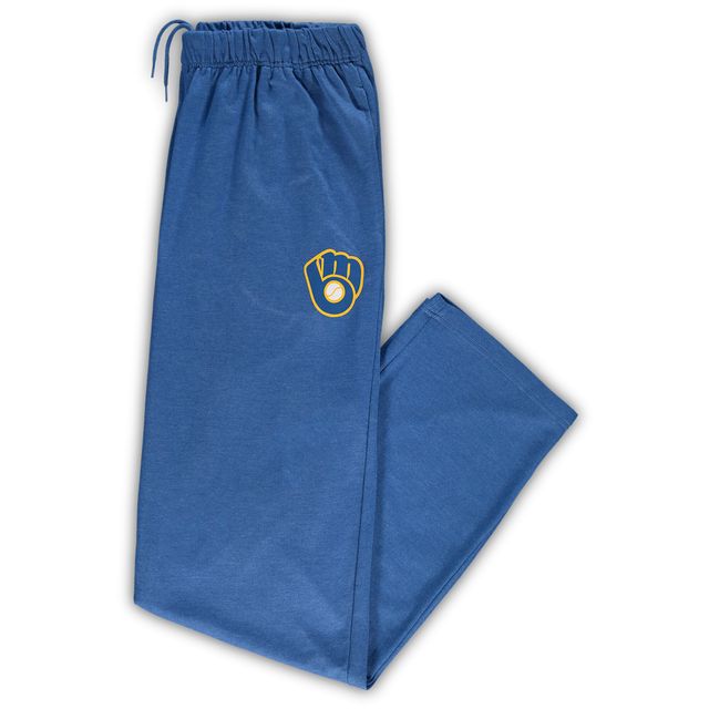 Pantalon de pyjama chiné Royal Milwaukee Brewers Big & Tall pour hommes