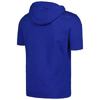 Men's Levelwear Royal Milwaukee Brewers Recruit Short Sleeve Full-Zip Hoodie