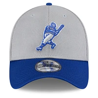 Men's New Era  Gray/Royal Milwaukee Brewers 2025 Batting Practice 39THIRTY Flex Hat