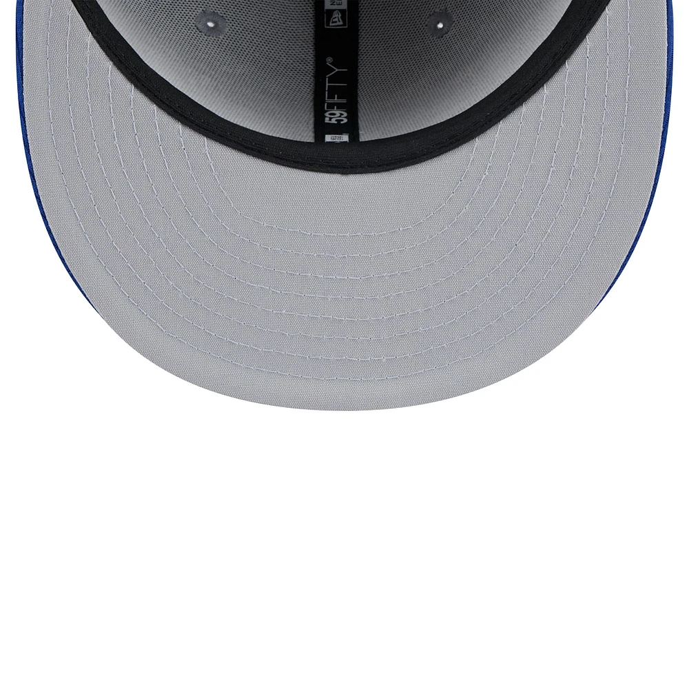 Men's New Era  Gray/Royal Milwaukee Brewers 2025 Batting Practice 59FIFTY Fitted Hat