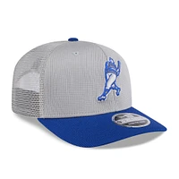 Men's New Era  Gray/Royal Milwaukee Brewers 2025 Batting Practice 9SEVENTY Stretch-Snap Trucker Hat
