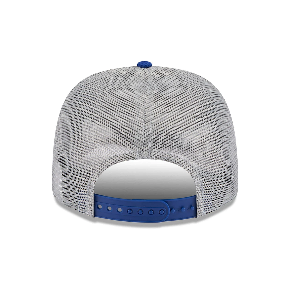 Men's New Era  Gray/Royal Milwaukee Brewers 2025 Batting Practice 9SEVENTY Stretch-Snap Trucker Hat