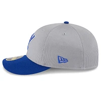 Men's New Era  Gray/Royal Milwaukee Brewers 2025 Batting Practice Low Profile 59FIFTY Fitted Hat