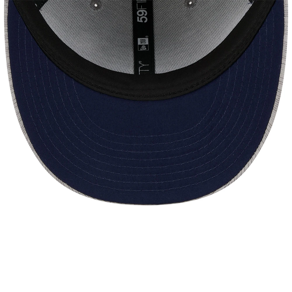 Men's New Era  Gray Milwaukee Brewers 2024 Clubhouse Low Profile 59FIFTY Fitted Hat
