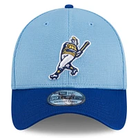 Men's New Era  Light Blue Milwaukee Brewers 2025 Batting Practice 39THIRTY Flex Hat