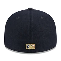 Men's New Era  Navy Milwaukee Brewers 2023 Fourth of July Low Profile 59FIFTY Fitted Hat
