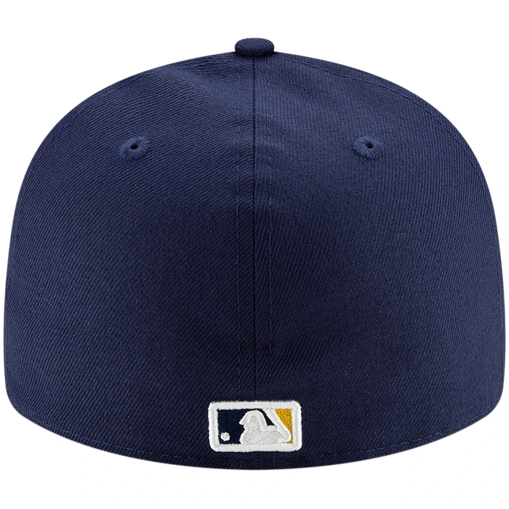 New Era Navy Milwaukee Brewers Home Authentic Collection On-Field Low Profile - Casquette ajustée 59FIFTY