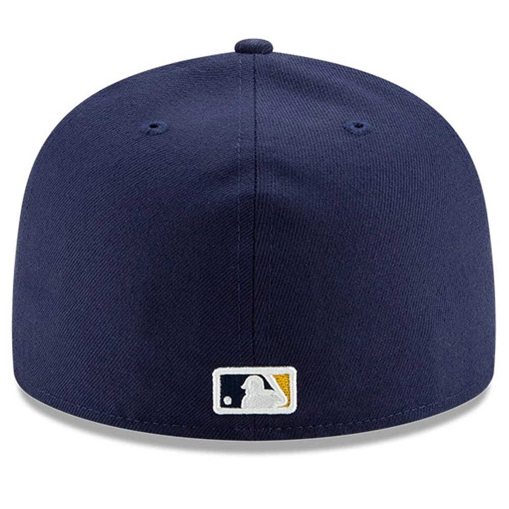 Men's New Era Navy Milwaukee Brewers National Baseball Hall of Fame 59FIFTY Fitted Hat