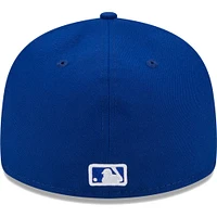 Men's New Era  Royal Milwaukee Brewers White Logo Low Profile 59FIFTY Fitted Hat