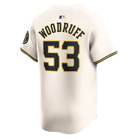 Maillot de joueur Nike Brandon Woodruff crème Milwaukee Brewers Home Limited pour homme