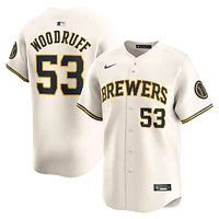 Maillot de joueur Nike Brandon Woodruff crème Milwaukee Brewers Home Limited pour homme