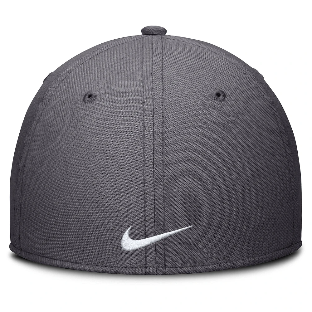 Men's Nike  Gray Milwaukee Brewers Swoosh Performance Flex Hat