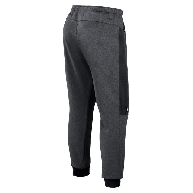 Pantalon de survêtement Nike pour hommes en gris chiné/noir Milwaukee Brewers Authentic Collection Flux Performance Jogger