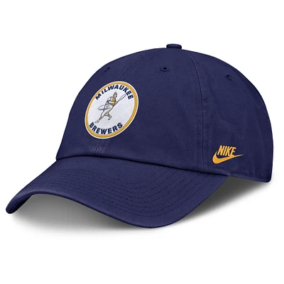 Casquette ajustable Nike bleu marine Milwaukee Brewers Club pour homme