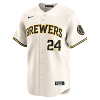 Maillot de joueur Nike William Contreras crème Milwaukee Brewers Home Limited pour homme