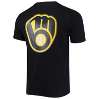 Men's Pro Standard Navy/ Milwaukee Brewers Taping T-Shirt