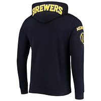 Men's Pro Standard Navy Milwaukee Brewers Team Logo Pullover Hoodie