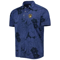 Men's Tommy Bahama  Navy Milwaukee Brewers Blooms Polo