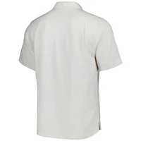Chemise boutonnée Tommy Bahama Milwaukee Brewers Sport Tropic Isles Camp pour homme, blanche