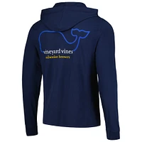 Men's Vineyard Vines Navy Milwaukee Brewers Long Sleeve Hoodie T-Shirt