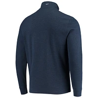 Men's Vineyard Vines Navy Milwaukee Brewers Saltwater Quarter-Zip Jacket