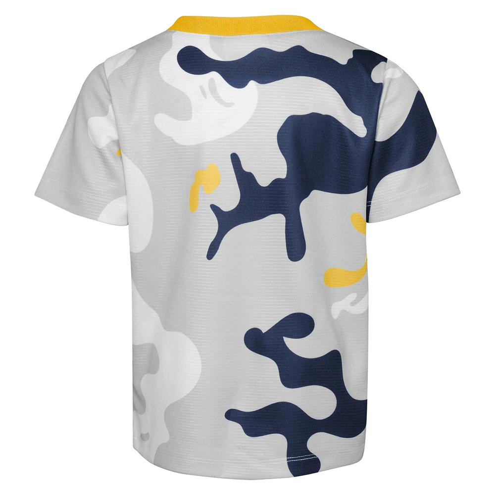 Newborn & Infant Gold/Navy Milwaukee Brewers Pinch Hitter T-Shirt Shorts Set