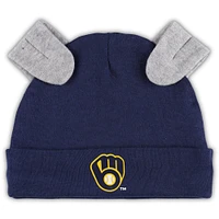 Newborn & Infant Navy/White Milwaukee Brewers Dream Team Bodysuit Hat Footed Pants Set