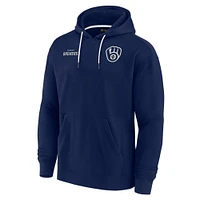 Unisex Fanatics Navy Milwaukee Brewers Elements Super Soft Fleece Pullover Hoodie