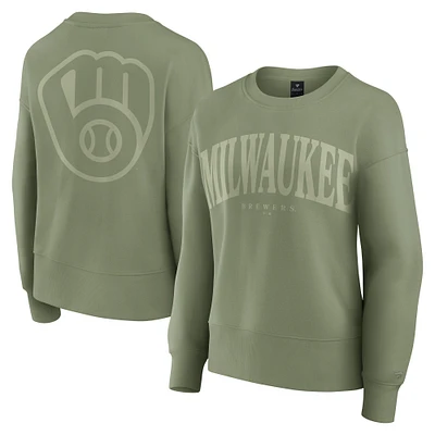 Sweat-shirt à capuche Fanatics pour femme Milwaukee Brewers Elements Flow vert