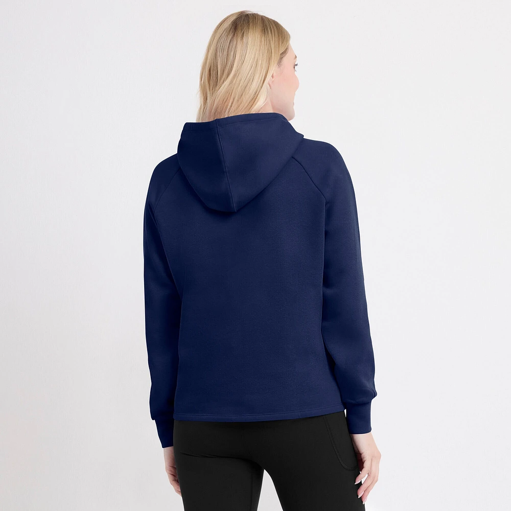 Women's Fanatics Navy Milwaukee Brewers Perfect Play Raglan Pullover Hoodie