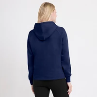 Women's Fanatics Navy Milwaukee Brewers Perfect Play Raglan Pullover Hoodie
