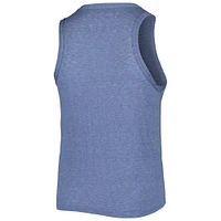 Women's Soft as a Grape Navy Milwaukee Brewers Plus High Neck Tri-Blend Tank Top